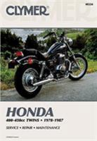 Honda 400-450 Twins, 1978-1987: Service, Repair, Maintenance 0892872349 Book Cover
