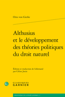 Althusius Et Le Developpement Des Theories Politiques Du Droit Naturel 2406108368 Book Cover