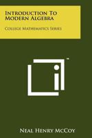 Introduction to Modern Algebra 1258256258 Book Cover