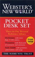 Webster's New World Pocket Desk Set Three-In-One Personal Reference Library (3-Volume Boxed-Set)