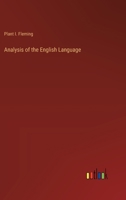Analysis of the English Language 336817035X Book Cover