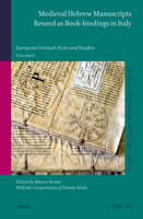 Medieval Hebrew Manuscripts Reused as Book-bindings in Italy European Genizah Texts and Studies, Volume 6 9004470980 Book Cover