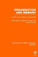 Organisation and Memory (Ple: Memory): A Review and a Project in Subnormality 1138977675 Book Cover