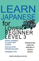 Learn Japanese for Lower Beginner level 3 9811896178 Book Cover