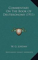 Commentary On The Book Of Deuteronomy 1014970245 Book Cover