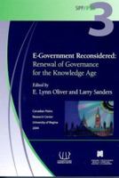 E-Government Reconsidered: Renewal of Governance for the Knowledge Age (Sipp/Ipips) 0889771707 Book Cover