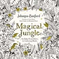 Magical Jungle: An Inky Expedition and Coloring Book for Adults 0143109006 Book Cover