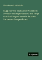 Saggio di Una Teoria delle Variazioni Prodotte nel Magnetismo di una Verga da Azioni Magnetizzanti e da Azioni Puramente Smagnetizzanti 3563198209 Book Cover