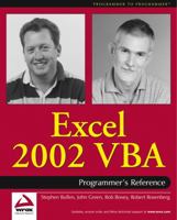 Excel 2002 VBA: Programmers Reference 1861005709 Book Cover