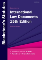 Blackstone's International Law Documents (Blackstone's Statute Book Series) 1854311484 Book Cover