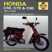Honda C50, C70 and C90 Service and Repair Manual: 1967 to 2003 (Haynes Service & Repair Manuals) 1844253759 Book Cover