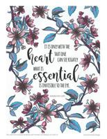 The Little Prince Quote Notebook with Flowers and Margins to Color in 1799083497 Book Cover