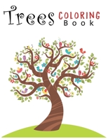 Trees Coloring Book: Creative Haven Beautiful Trees Coloring Book (Creative Haven Coloring Books) 8.5x11" 1695340337 Book Cover