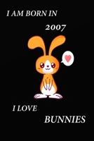 I love bunnies: Lined notebook / Journal gift, 120 pages, 6"x9", matte finish 1661759513 Book Cover