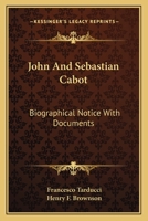 John and Sebastian Cabot 9353974992 Book Cover