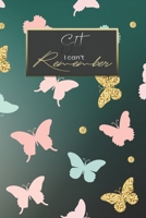 Shit I can't Remember: Premium Journal | Logbook To Protect Usernames | Alphabetical Passwords Modern Password Keeper Notebook | Online Account ... Cover (password book alphabetical tabs) 1670224953 Book Cover