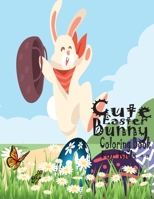 Cute Easter Bunny Coloring Book For Kids 4-8: journal Note Book B08ZW55RZQ Book Cover