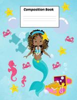 Composition Book: Mermaid Shikia Write And Draw Picture Notebook / Dotted Midline Handwriting Guide / Early Childhood Primary Kindergarten to Grade 4 / Ocean Mermaid Series 1725751771 Book Cover