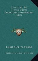 Einleitung Zu Historischen Karakterschilderungen (Classic Reprint) 1167584147 Book Cover