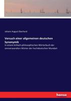 Versuch einer allgemeinen deutschen Synonymik 374341645X Book Cover