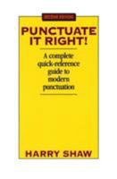Punctuate It Right! (Harpercollins Reference Library) 0064650820 Book Cover