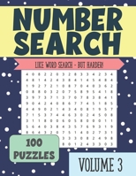 Number Search: Puzzle Book for Seniors and Adults VOLUME 3 B08NL39ZKP Book Cover