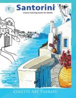 Santorini Greece coloring books for adults. 5365468007 Book Cover