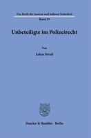 Unbeteiligte Im Polizeirecht (German Edition) 3428192044 Book Cover