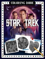 Star Trek Coloring Book: Lines Spirals And Hearts B091F5RZ2K Book Cover