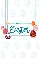 Happy Easter III Notebook, Blank Write-in Journal, Dotted Lines, Wide Ruled, Medium (A5) 6 x 9 In (White) 1714416593 Book Cover