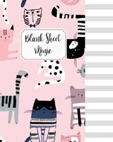 Blank Sheet Music Composition Manuscript Staff Paper Art Music Christmas Notebook Birthday Gift: Sheet Music Notebook / Journal Gift, 100 Pages, 8x10, Soft Cover, Matte Finish 1673558291 Book Cover