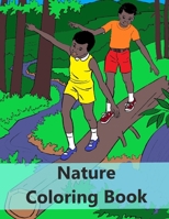 Nature Coloring Book For 3 to 7 Year Old Kids - Beautiful Nature Scenes, Flowers, Birds, Butterflies B08NT5TZX6 Book Cover