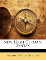 New High German: Syntax 135723872X Book Cover