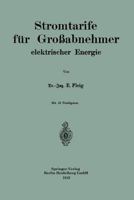 Stromtarife Fur Grossabnehmer Elektrischer Energie 3662230437 Book Cover