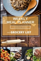 Weekly Meal Planner And Grocery List: Meal Prep Calendar Menu Planner - 52 Week Meal Planner And Organizer For Shopping And Cooking 3845553014 Book Cover