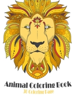 Animal Coloring Book: Lovely animals coloring books - mosaic coloring bookAnimal Mandala Coloring Book - Background for Anxiety Relief - Relaxation and Stress Reduction - An Adult Coloring Book with L B084GDXPLX Book Cover