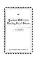 Quests of Difference: Reading Pope's Poems 0813115655 Book Cover