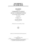 NASA's response to the Columbia report 1677757663 Book Cover
