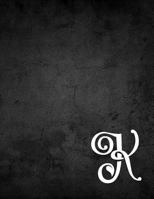 K: Monogram Lined Composition Notebook 1796783072 Book Cover