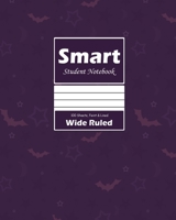 Smart Student Notebook, Wide Ruled 8 x 10 Inch, Grade School, Large 100 Sheet, Purple Cover 0464470196 Book Cover