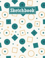 Sketchbook: 8.5 x 11 Notebook for Creative Drawing and Sketching Activities with Unique Geometric Pattern Themed Cover Design 1659808154 Book Cover