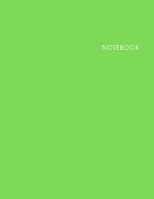 Notebook Green Cover: Lined Notebook - Size (8.5 x 11 inches) - 120 Pages 1702142957 Book Cover