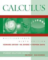 Calculus Multivariable, Student Solutions Manual 0470379642 Book Cover