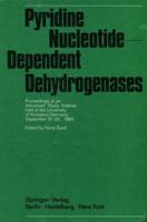 Pyridine Nucleotide-Dependent Dehydrogenases: Proceedings of an Advanced Study Institute held at the University of Konstanz, Germany, September 15–20, 1969 3540049886 Book Cover
