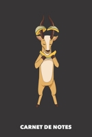 Carnet de Notes: L'antilope aime le canteloupe A5 blanc - 120 pages pour les gens � la mode (noir) 1687840105 Book Cover