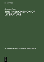 The Phenomenon of Literature 902793469X Book Cover