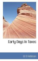 Early Days In Taxes 1016251696 Book Cover