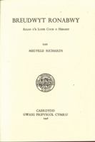Breudwyt Ronabwy 0708326188 Book Cover