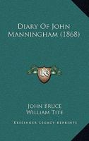 The Diary of John Manningham of the Middle Temple, 1602-1603 9353700140 Book Cover
