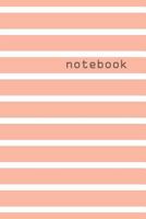 notebook: striped 6" x 9" notebook 1724959182 Book Cover